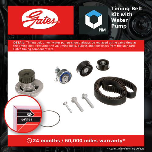 Timing belt water pump kit - water,