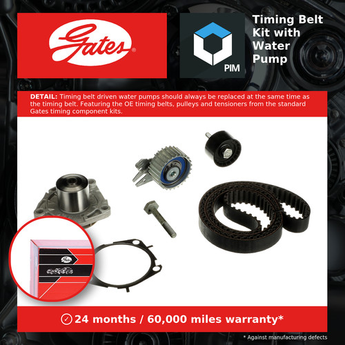 Timing belt water - water, pump